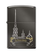 Широкая зажигалка Zippo ST PETER SKYLINE 150