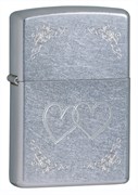 Широкая зажигалка Zippo Heart To Heart 24016
