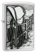 Широкая зажигалка Zippo Cowboy 24879