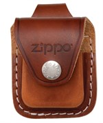 Чехол для зажигалки Zippo LPLB коричневый с ремешком