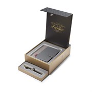 Набор: Перьевая ручка Sonnet Laque Black GT c блокнотом и органайзером Паркер (Parker) 1978407