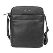 Сумка наплечная, Кросс (Cross) Renovar Black, кожа наппа, комбинированная, чёрный, 27 х 21 х 6 см