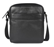 Сумка наплечная, Кросс (Cross) Renovar Black, кожа наппа, комбинированная, чёрный, 21 х 18 х 6 см