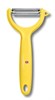 Нож для чистки томатов и киви Викторинокс (Victorinox), двусторонее зубчатое лезвие, жёлтая рукоять - фото 112369