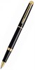 Ручка роллер Ватерман (Waterman) Hemisphere (S0920650) Mars Black GT F черные чернила подар.кор. - фото 115406