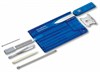 Швейцарская карта Victorinox SwissCard Quattro (0.7222.T2) синий полупрозрачный коробка подарочная - фото 115743