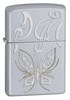 Широкая зажигалка Zippo Golden Betterfly 24339 - фото 172490