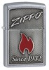 Зажигалка Зиппо (Zippo) Classic с покрытием Street Chrome, латунь/сталь, серебристая, матовая, 36x12x56 мм - фото 184697