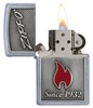 Зажигалка Зиппо (Zippo) Classic с покрытием Street Chrome, латунь/сталь, серебристая, матовая, 36x12x56 мм - фото 184699