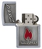 Зажигалка Зиппо (Zippo) Classic с покрытием Street Chrome, латунь/сталь, серебристая, матовая, 36x12x56 мм - фото 184700