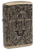Зажигалка Зиппо (Zippo) Armor® с покрытием Antique Brass, латунь/сталь, золотистая, матовая, 36x12x56 мм - фото 184711