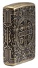 Зажигалка Зиппо (Zippo) Armor® с покрытием Antique Brass, латунь/сталь, золотистая, матовая, 36x12x56 мм - фото 184712