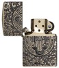 Зажигалка Зиппо (Zippo) Armor® с покрытием Antique Brass, латунь/сталь, золотистая, матовая, 36x12x56 мм - фото 184714