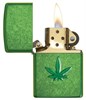 Зажигалка Зиппо (Zippo) Classic с покрытием Meadow™, латунь/сталь, зелёная, глянцевая, 36x12x56 мм - фото 184727