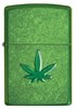 Зажигалка Зиппо (Zippo) Classic с покрытием Meadow™, латунь/сталь, зелёная, глянцевая, 36x12x56 мм - фото 184729