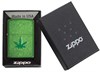 Зажигалка Зиппо (Zippo) Classic с покрытием Meadow™, латунь/сталь, зелёная, глянцевая, 36x12x56 мм - фото 184731
