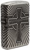 Зажигалка Зиппо (Zippo) Armor® с покрытием Antique Silver, латунь/сталь, серебристая, матовая, 36x12x56 мм - фото 184739