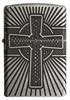 Зажигалка Зиппо (Zippo) Armor® с покрытием Antique Silver, латунь/сталь, серебристая, матовая, 36x12x56 мм - фото 184742