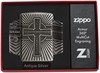 Зажигалка Зиппо (Zippo) Armor® с покрытием Antique Silver, латунь/сталь, серебристая, матовая, 36x12x56 мм - фото 184744