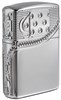 Зажигалка Зиппо (Zippo) Armor® с покрытием High Polish Chrome, латунь/сталь, серебристая, 36x12x56 мм - фото 184747