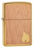 Зажигалка Zippo Woodchuck с покрытием Brushed Brass, 29901 - фото 184784