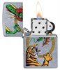 Зажигалка Zippo Dragon Design с покрытием Street Chrome™, 29837 - фото 184843