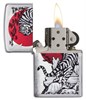 Зажигалка Zippo Asian Tiger с покрытием Brushed Chrome, 29889 - фото 184849