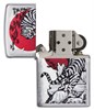 Зажигалка Zippo Asian Tiger с покрытием Brushed Chrome, 29889 - фото 184850