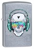 Зажигалка Zippo Skull Headphone с покрытием Street Chrome™, 29855 - фото 184854