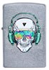 Зажигалка Zippo Skull Headphone с покрытием Street Chrome™, 29855 - фото 184857