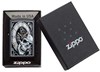 Зажигалка Zippo Skull Clock с покрытием Black Matte, 29854 - фото 184886