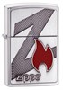 Зажигалка Зиппо (Zippo) Classic с покрытием Brushed Chrome, латунь/сталь, серебристая, матовая, 36x12x56 мм - фото 184934