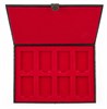 Кейс коллекционера для 8 зажигалок Зиппо (Zippo), чёрный, натуральная кожа, 24x3x17 см - фото 185008