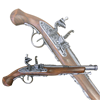 Пистоль системы флинтлок 18 века DE-1102-G - фото 185987