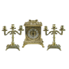 Часы Ларец каминные, 2 канделябра на 3 свечи AL-82-108-A - фото 186389