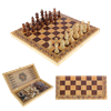 Набор игр шахматы нарды, шашки с доской Дебют SA-SH-013 - фото 186945