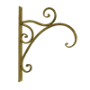 Крючок настенный, декоративный,  золотая патина FY-160116-F129 - фото 187146