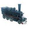 Модель паровоза черный RD-1210-A-5454 - фото 187183