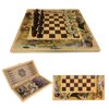 Набор игр шахматы нарды, шашки с доской Сафари SA-SH-021 - фото 187201