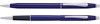 Набор Кросс (Cross) Classic Century Translucent Blue Lacquer: шариковая ручка и ручка-роллер, цвет - синий - фото 189283