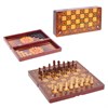 Игра настольная 3 в 1  (шахматы, шашки, нарды), L39,5 W20 H6 см - фото 193032