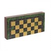 Игра настольная 3 в 1 "Малахит" (шахматы, шашки, нарды), L39 W19,5 H4,5 см - фото 193288