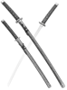Набор самурайских мечей, 2 шт. Ножны серый мрамор - фото 199853