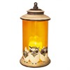 Подсвечник с LED свечой, L13 W13 H24 см 262486 - фото 200932