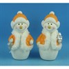 Фигурка декоративная "Снеговик", L5,5 W4,5 H9,5 см - фото 211650