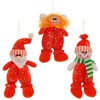 Игрушка мягкая подвесная "Санта/Снеговик/Ангел", L12 W4 H18 см - фото 212206