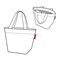 Сумка shopper xs spots navy - фото 224061