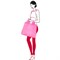 Сумка складная mini maxi pocket carmine rose - фото 228775