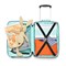 Чемодан детский trolley xs cats and dogs mint - фото 234137