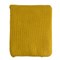 Плед вязаный горчичного цвета essential,  130х180 см - фото 243602